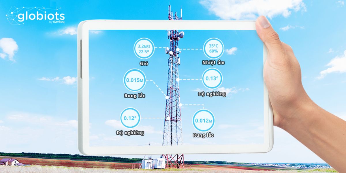 IoT Tower Health - Giải pháp giám sát rung lắc tháp viễn thông