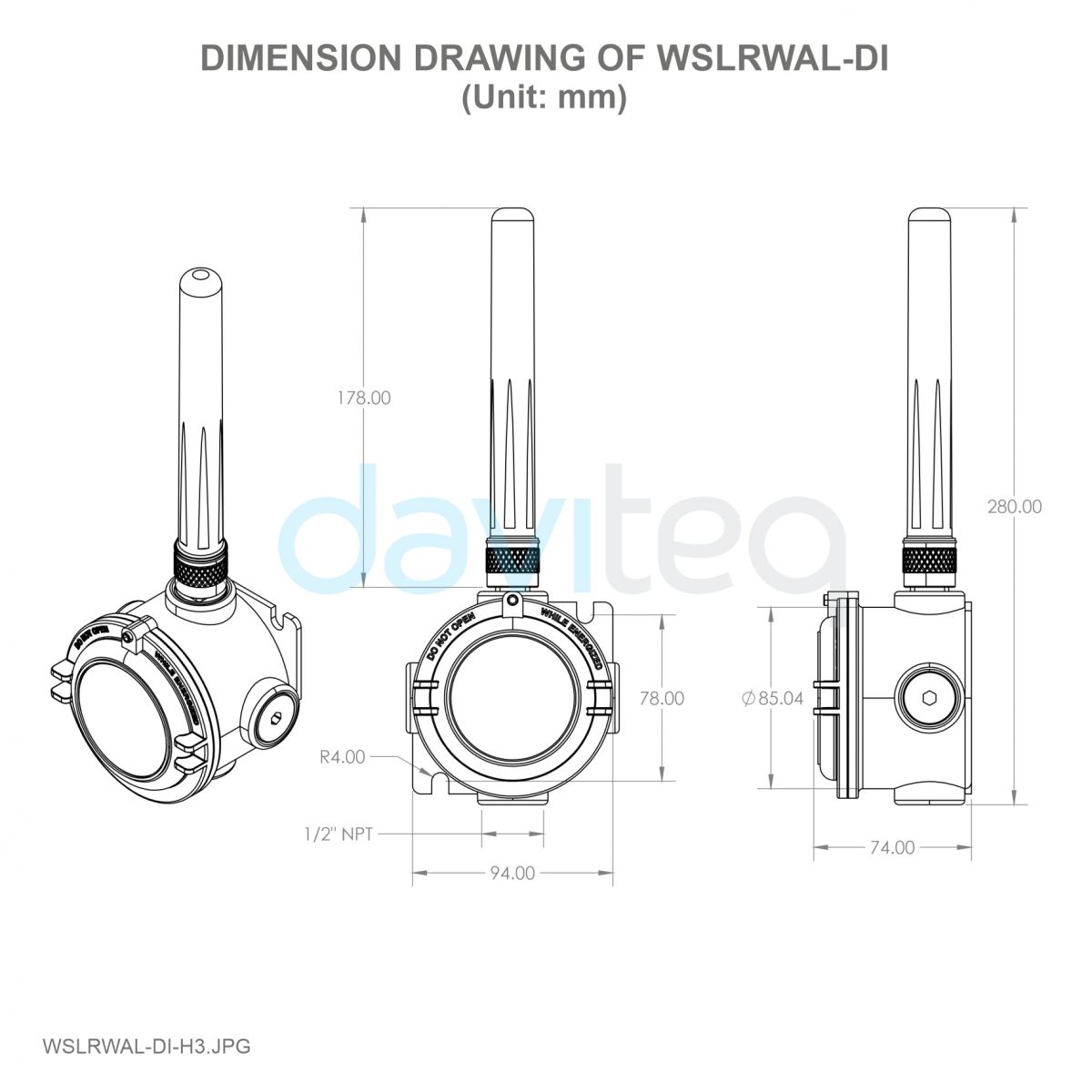 Heavy Duty LoRaWAN Node With Digital Input WSLRWAL DI DAVITEQ